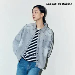 [라삐아프]26SS 마린자수 데님 아우터 셔츠