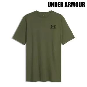 UA 스포츠스타일 레프트 체스트 반팔 티셔츠 마린그린 1326799-390