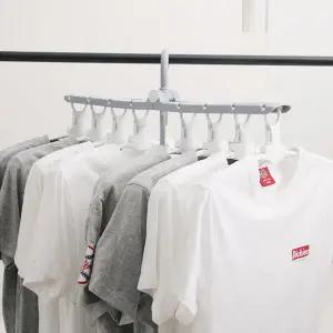 [아도라하우스] 모던 접이식 옷걸이 8단