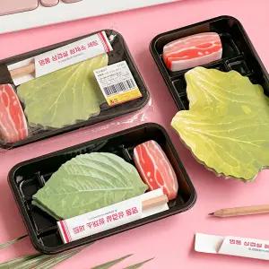 조선문방구 명품 삼겹살 쌈채소 세트 메모지 지우개