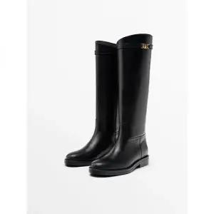 MASSIMO DUTTI 레더 라이딩 부츠 11003650800 3043008