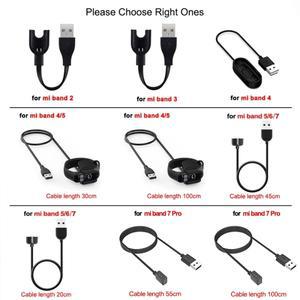 호환 샤오미 미밴드 7 프로용 USB 마그네틱 충전기  6 5 4 3 2용 케이블 데이터 도크  충전 어댑터 고속
