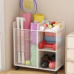 폼롤러 1. 바닥형 도구 바퀴 정리대 블랙 소도구 요가매트 선반 수납 보관함