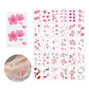 타투스티커 F SET (30P)/꽃타투/스티커/판박이/타투/문신/그림/도안/여자/디자인/붙이는/셀프/지워지는