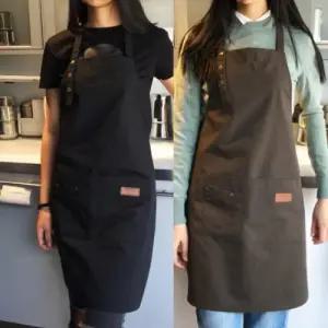 바리스타 심플 앞치마 방수 주방앞치마 기능성 다용도 작업복