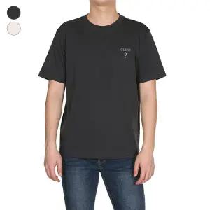 [게스]남성 무테 자수로고 세미오버핏 크루넥 반팔티 KP2K04C1