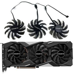 PLD08010S12HH T128010SU RX5700 XT 게이밍 OC GPU 팬 기가바이트 RX 5700XT 비디오 카드 쿨링