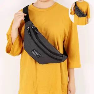 메신저백 심플 슬링백 힙색 캐주얼 운동 자전거 여행 스트릿