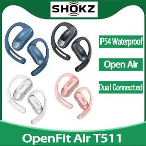 Shokz OpenFit Air T511 무선 블루투스 이어폰 오픈 이어 방수 이어 후크 스포츠 버드 T511 이어폰