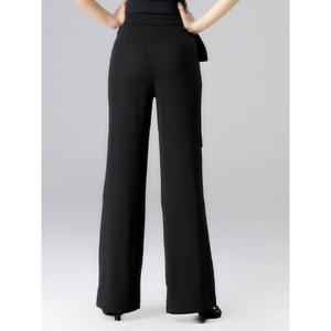 라틴 사교 모던 왈츠 밸리 팬츠 여성 레드 댄스바지 무대 댄스 댄스복