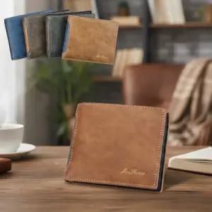 남자 고급 가죽 남성 반지갑 지폐 수납 동전 지갑 선물