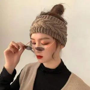 꽈배기 니트 헤어밴드 트위스트 머리띠 넓은 반다나 헤어터번