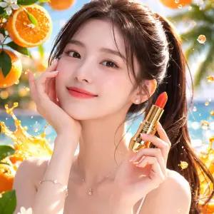 프로랑스 큐빅 립스틱 602핫오렌지 코랄계열립스틱