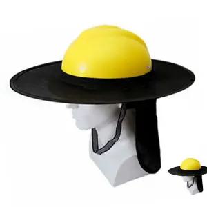 블랙 안전모 챙 햇빛가리개 야외 현장 작업 안전모햇빛가리개