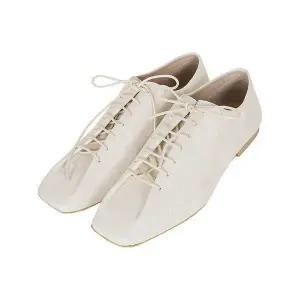 [르메르] 여성 수리 플랫 클래식 더비슈즈 화이트 149318571