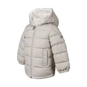 [몽클레르] 키즈 후드 다운 자켓 라이트베이지 149318937