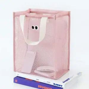 여름가방 JAE891J8 물놀이가방 비치백 핑크 가방 여름 피크닉 메쉬