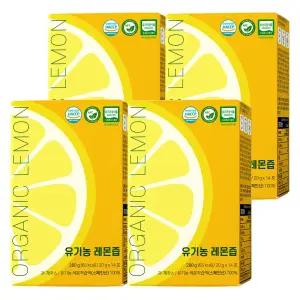 닥터루트 NFC착즙 100% 유기농 레몬즙 20g x 14포 4박스 레몬수 스틱