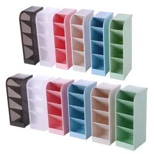 화장품 정리대 화장대 보관함 수납 정리 퍼프 면봉 빗 브러쉬 꽂이 립스틱 보관 트레이 통