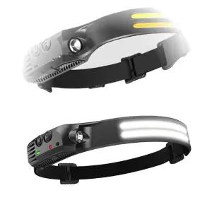 충전식 머리띠랜턴 와이드 더블 COB 헤드랜턴 넥밴드랜턴 헤어밴드랜턴