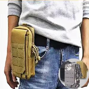 EDC파우치 허리색 3단포켓 벨크로 벨트파우치 작업용 공구 미니 힙색