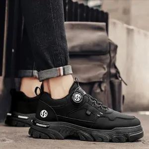 원터치 다이얼버튼 포인트 편안 데일리 남성 스니커즈