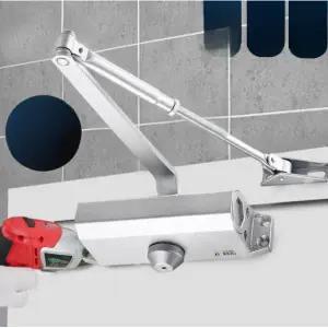 초강력 현관문 클로저 자동 고정 문닫힘 방지 도어 쇼바 상단 소형 비정위치 문무게25-65