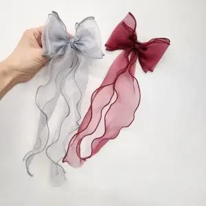 헤어 반묶음 머리 왕리본 소품 긴꼬리 올림머리 집게핀 종류택1