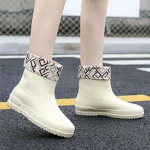 숏 레인부츠 탈부착 기모안감 장화 눈 비올때 부츠 사계절 패션부츠 방수신발 장마부츠
