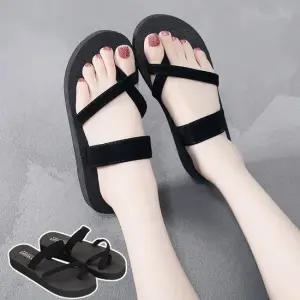 여성 빅사이즈 더블스트랩 포인트 여름 아이템 쪼리 여성쪼리 여성슬리퍼 여자쪼리
