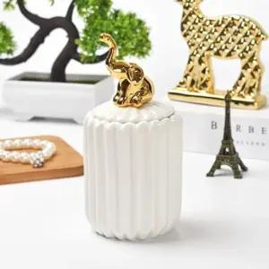 세라믹 면봉통 케이스 액세서리 보관함 장식함 면봉통 이쑤시개통 면봉보관함 고급