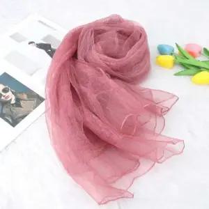 코코비치 실크 스카프 롱 여름 여자 봄 얇은 머플러