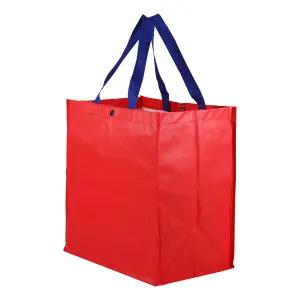 타포린가방 레드 타포란기방 타포린백 장바구니 시장가방 대형마트가방