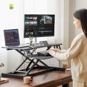 모션데스크 컴퓨터 스탠드 받침대 높이조절 높낮이 작업대 키높이 프레임 홀더 책상
