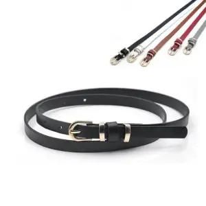 여자슬림벨트 여성용 골드버클 심플 슬림 벨트 원피스 스커트 1cm폭