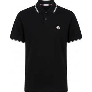 [몽클레르](당일) 26SS 몽클레어 로고 패치 블랙 폴로 티셔츠 L1091 8A00027 84556 999