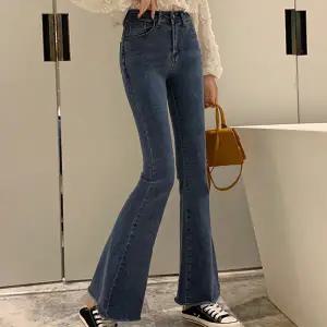 어나더블 오버크 부츠컷 데님 팬츠