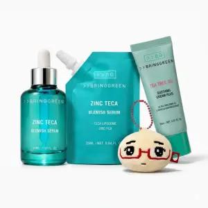 브링그린 징크테카 트러블 세럼 50ml +  리필 25ml + 수딩크림 20ml + 키링