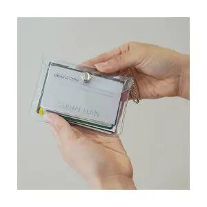 글리터지갑 케이스 2type 파우치 포토카드 투명 동전 지갑 포카 미니 명함 홀더 PVC 카드