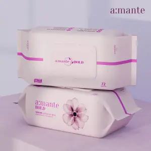 아망떼 볼드 두꺼운 고평량 물티슈 대용량 도톰한 엠보싱 아기물티슈 캡형 72매, 20개 194352