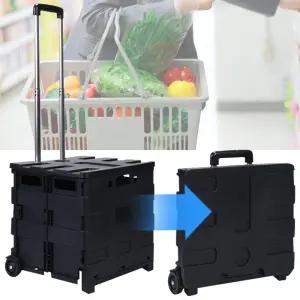 대형 카트 접이식 시장 장바구니캐리어 손수레 마트 폴딩