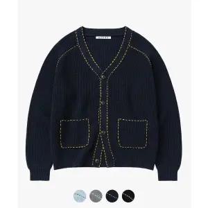 매장정품 수아레 SUARE 코튼 크롭 핸드 스티치 가디건 - 4 COLOR SBF1KC03M 649224