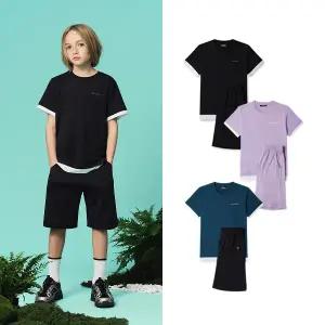 [롯데백화점]블랙야크 키즈 시원해서 매일입고싶은 기능성레이어드반팔5부세트1BKSEMV911