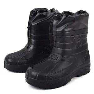 패딩신발 남성 겨울 방한화 퍼슈즈 털신 부츠 낚시 신발
