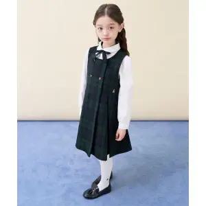 매장정품 빈폴 BEANPOLE KIDS 체크 스쿨룩 베스트형 원피스 그린 (BI6171G04M) BI6171G04M 663718