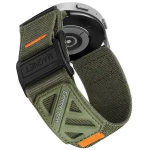 삼성 갤럭시 워치 7 6 5 4 40/44mm 클래식 43 47mm 및 화웨이 GT5 4Pro용 22mm 20mm 마그네틱 버클 나일론