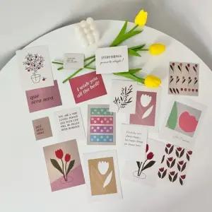 꽃 엽서 세트 꽃 카드 만들기kit 캘리그라피재료 축하용카드 수제카드 재료