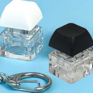 깔끔한 미니 장식 소품 1구 키캡 키링 가방 포인트