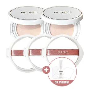 뷰니오 카밍 쿨 톤업 선쿠션 본품2개+리필3개 연예인추천 대용량패키지 SPF50+ PA++++ 미니선물