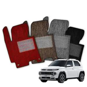 Brov 현대 캐스퍼 차량용 뉴코일 카매트 1+2열 바닥 발판 자동차매트